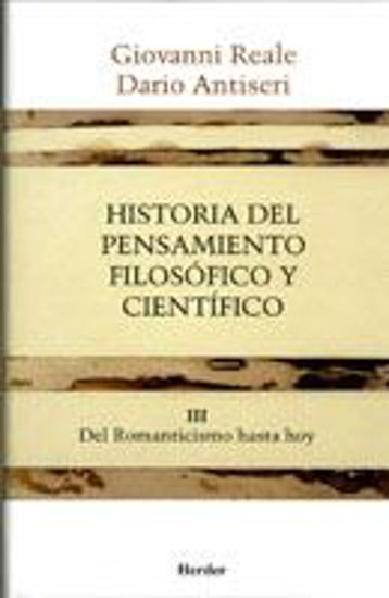 Foto de HISTORIA DEL PENSAMIENTO FILOSOFICO Y CIENTIFICO III