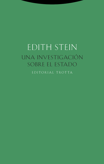 Foto de INVESTIGACION SOBRE EL ESTADO (TROTTA) Edith Stein