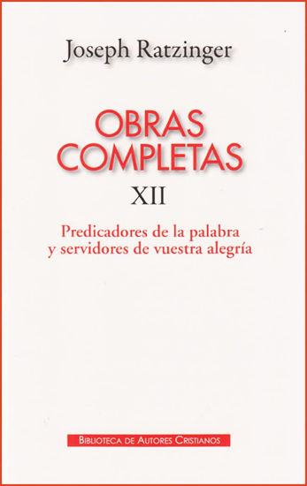 Picture of OBRAS COMPLETAS DE JOSEPH RATZINGER XII #109 (BAC)