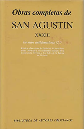 Picture of OBRAS COMPLETAS DE SAN AGUSTIN XXXIII #507